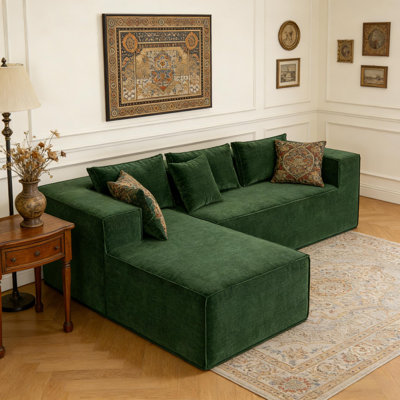 Modular Sectional Couches L Shaped Couch with Pillows for Living Room,
