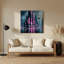 Art mural gris Sci Fi Cyberpunk