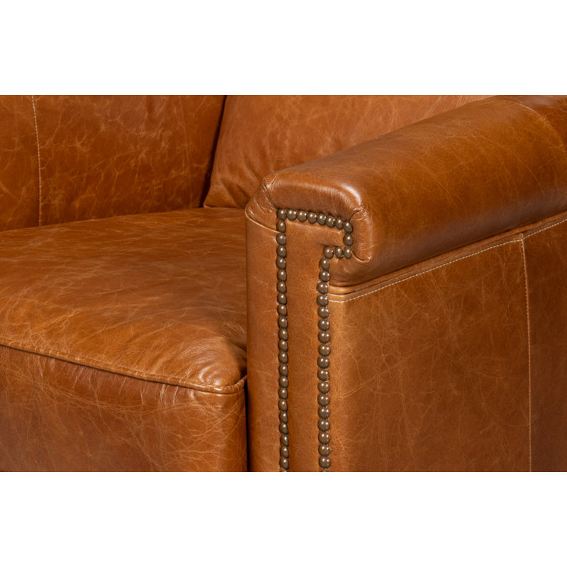 Vandike Club Chair, Light Brown