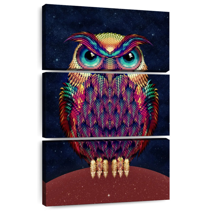 Chouette de minuit Brampt, H 32 po x l 20 po