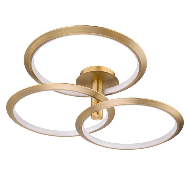 Solaris 3 - Light LED Pendant, Aged Brass