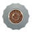 36-Inch Fire Pit Table For Garden, Gray Magnesium Oxide, Electronic Pulse Igniter, Two - Stage Flame Round Backyard, 50000 , Finish, Stainless Steel Burner, Easy Ignition