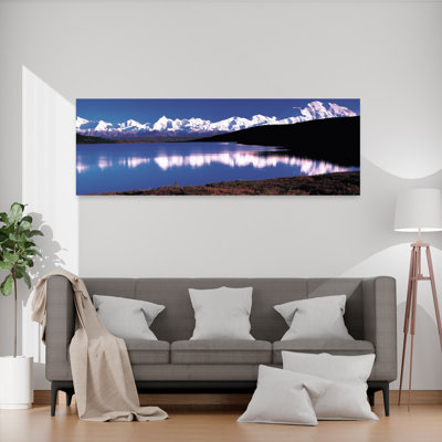 Mt. Mckinley & Wonder Lake Denali National Park Ak Usa Colorful Abstract Contemporary Autumn Landscape Wall Art