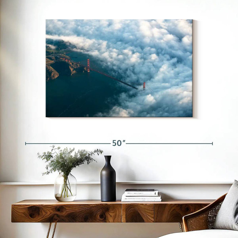 Lilie Golden Gate Bridge Cloudscape, H 26 po x l 39 po