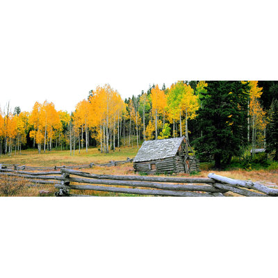« log cabin' », reproduction de photo sur toile