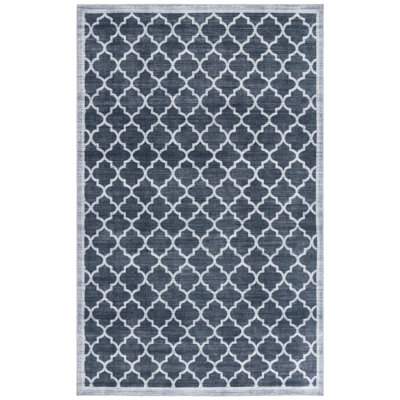 Tradell Machine Washable Performance Geometric Rug