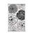 Black and White Floral Outdoor Rug, Waterproof PP Camping Mat, Reversible Washable Non-Slip Picnic Rug for Patio, Garden, Beach and RV-302973483
