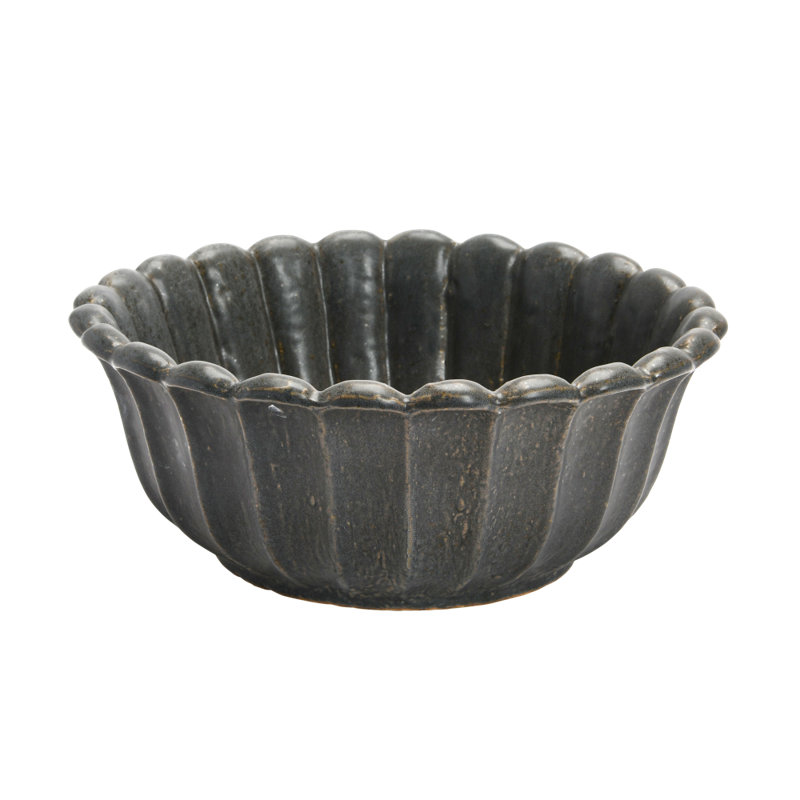 Red Barrel Studio® Fluted Ceramics Fruit Bowl