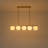 5-Light Mid-Century Opal Glass Bubble Linear Pendant
