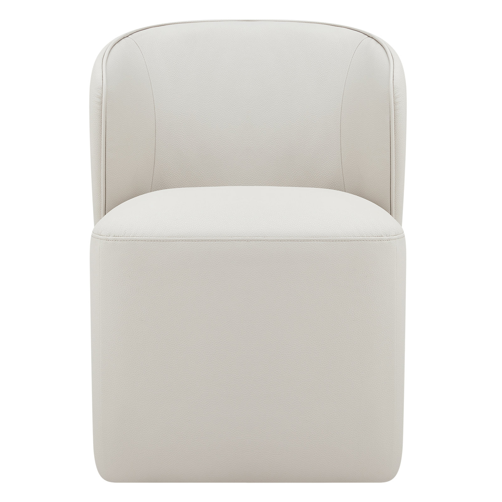 Niha Swivel Linen Dining Chair, Cream