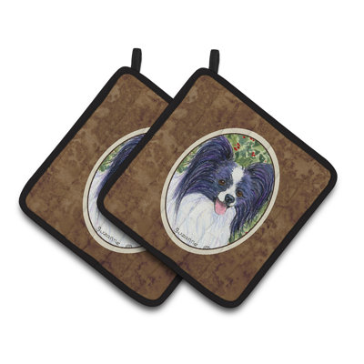 Caroline's Treasures Papillon Polyester Potholder