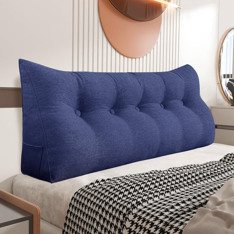 Coussin de tête de lit confortable, Grand lit, Marine