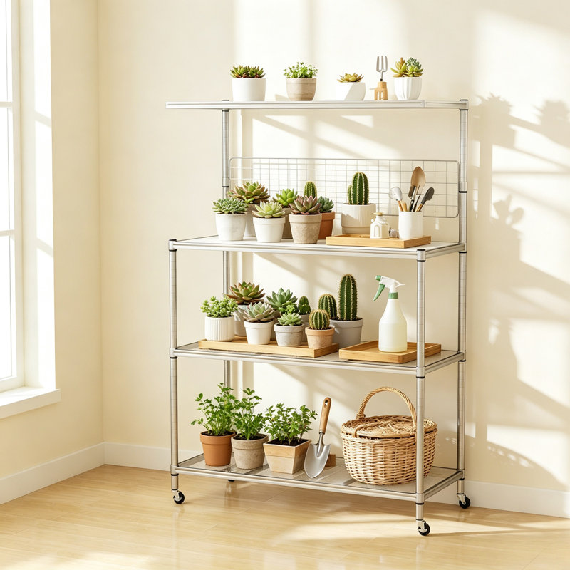 107 cm W Steel Shelving Unit