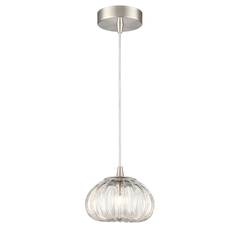 Alberica 1 - Light Single Pendant, Satin Nickel