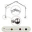 Tringle à rideau simple en baie de métal réglable 0,81 po Danequa-1946781106-2002680615