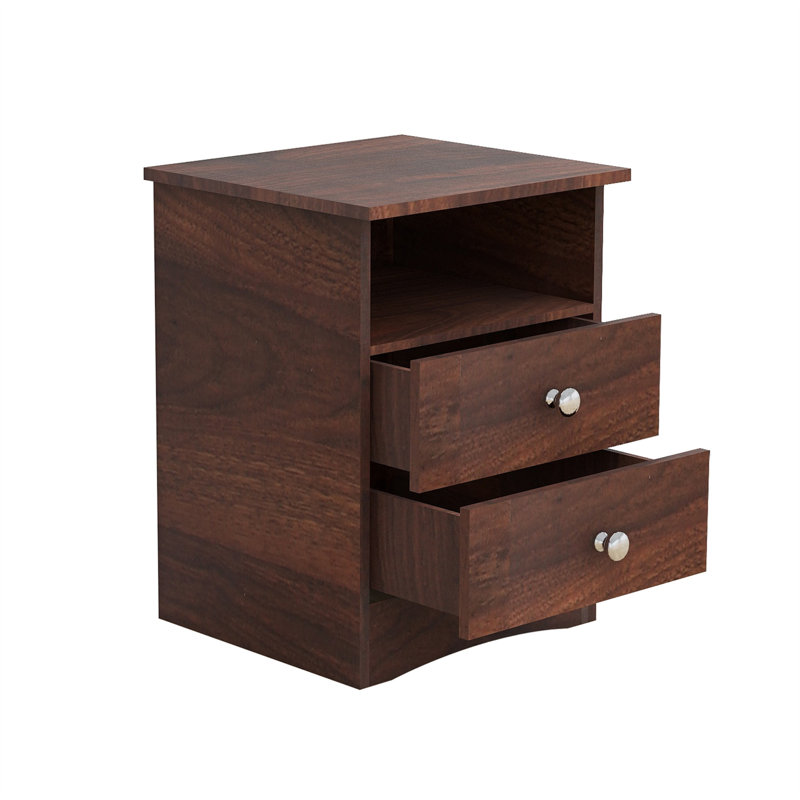 17'' W Nightstand, Brown