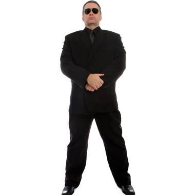 Wet Paint Printing Black Suit Doorman Bouncer Security Secret Service  Cardboard Standup