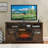 Infrared Quartz Heater Fireplace Insert -Woodlog Version With Brick-414314132