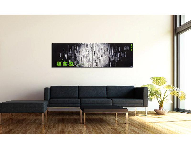 2 Piece Panoramic Painting on Canvas