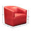 Fauteuil club pivotant en cuir Citi