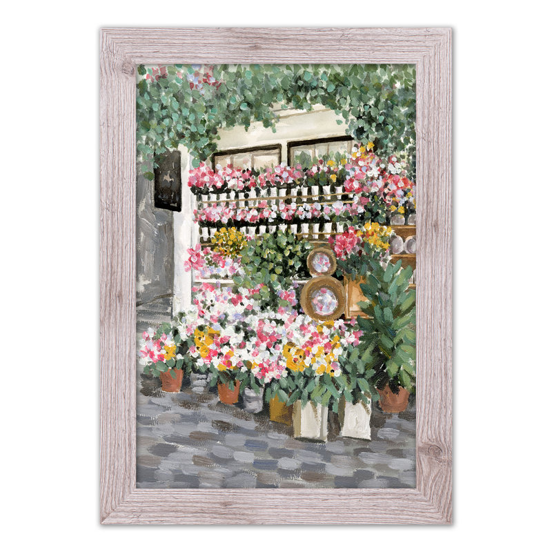 «Paris Flowers», reproduction encadrée, H 24 po x l 16 po x P 0,75 po