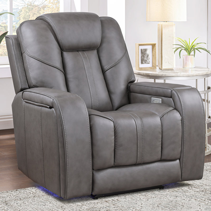 Fauteuil inclinable en cuir triple puissance Wachter
