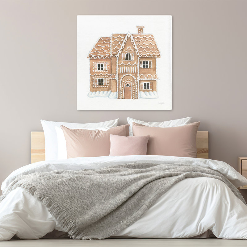 Gingerbread Dream House I, art contemporain, H 32 po x l 32 po