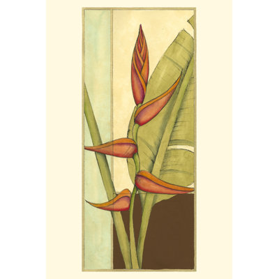 Tropical Flower Panel I (D) by Jennifer Goldberger - Wrapped Canvas Print