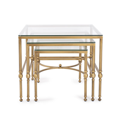 Bonnifait Antique Gold Nesting Tables