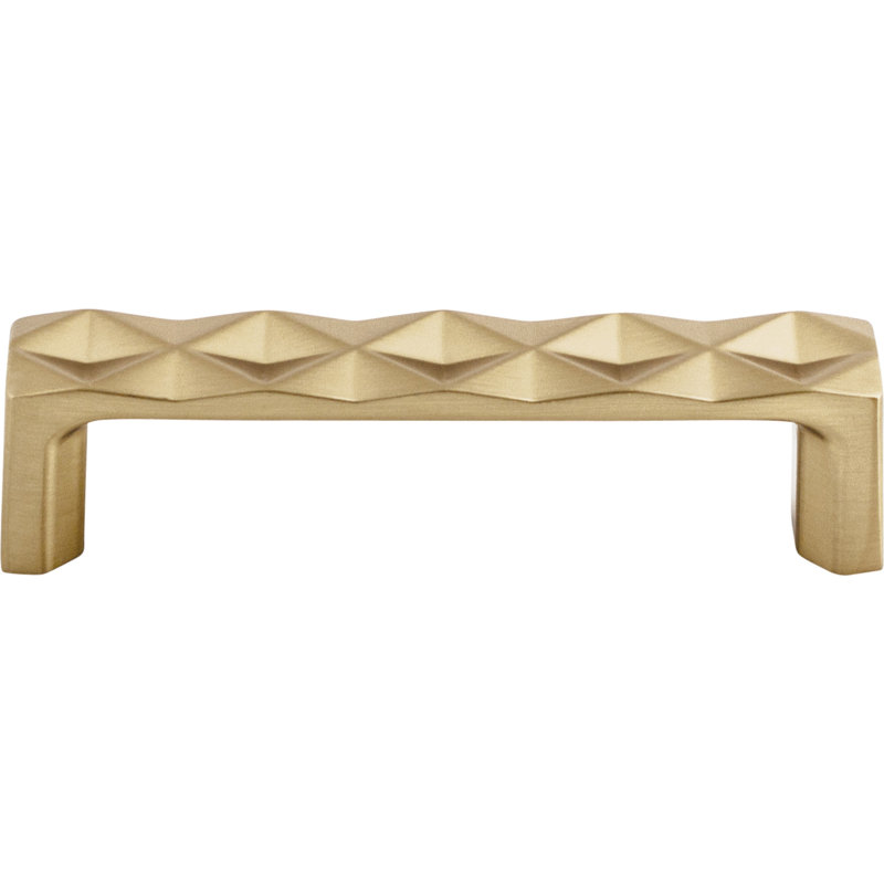 Quilted Bar pull, Honey Bronze, 3 3/4" Center to Center