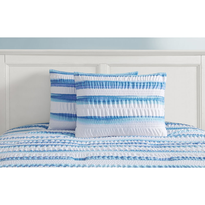 Polyester Striped Comforter, King Comforter + 2 King Shams