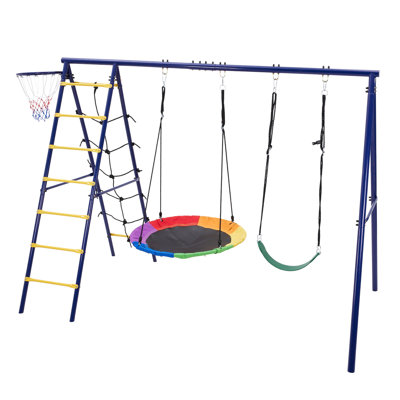 Freeport Park Steel Swing Set Swing(s)
