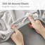 Drap-housse grand confort toutes saisons - mélange de coton tricoté, 50%, lavable à la machine, 1 drap plat, 2 taies d'oreiller ajustées, convient aux matelas de 16 po, à la literie relaxante et chaude, s'adapte aux matelas-121163581-121163582