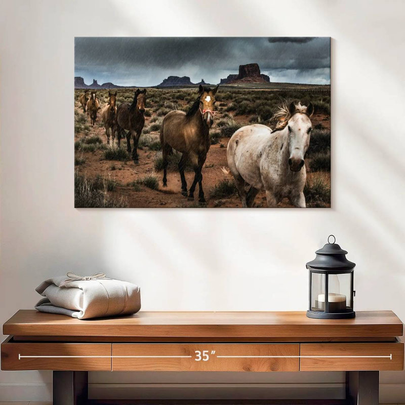 Brampt Mighty Monument Valley Horses, H 16 po x l 24 po