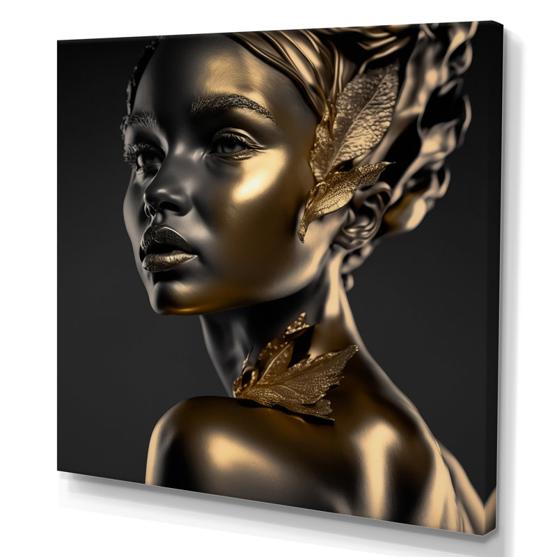 Golden Godess - reproduction sur toile, H 24 po x l 24 po x P 1 po, Toile tendue