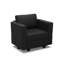 Fauteuil de rangement en simili cuir Colusa-1301448449