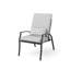 Ensemble de 6 fauteuils inclinables Leki, 1 coussin, gris