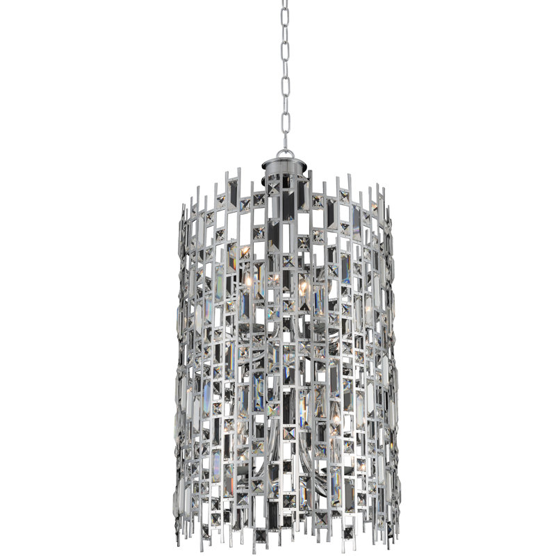 Lustre en chrome / transparent Fonseca 8 LT Allegri