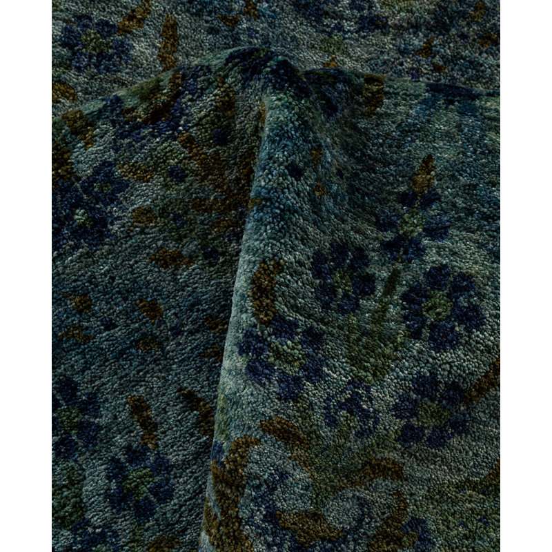 Overdyed One-of-a-Kind 10' 1" X 10' 1" Hand Knotted Area Rug