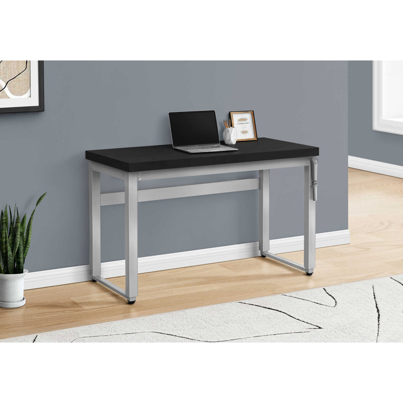 Bureau d'ordinateur, bureau personnel, debout, réglable, L 48 po, travail, ordinateur portable, Noir