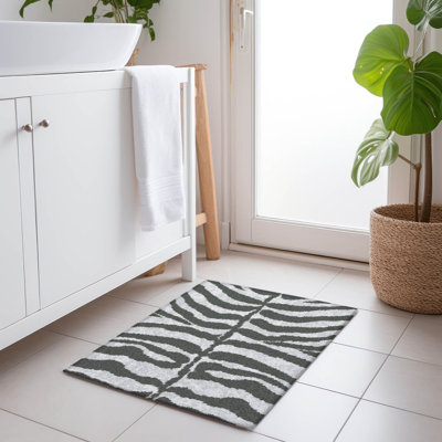 Tapis gris de qualité supérieure lavable à la machine Kishonna AMF42