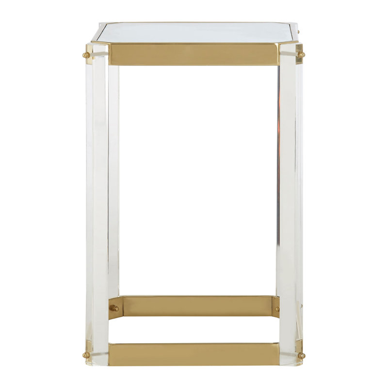 Downing Glass Top End Table