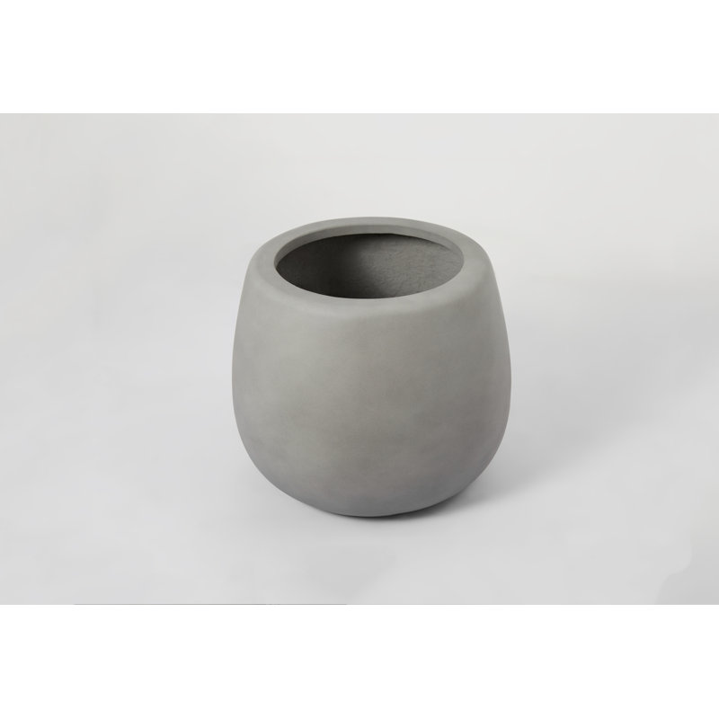 Finstad Handmade Pot Planter, 18" H x 16.25" W x 16.25" D, Gray