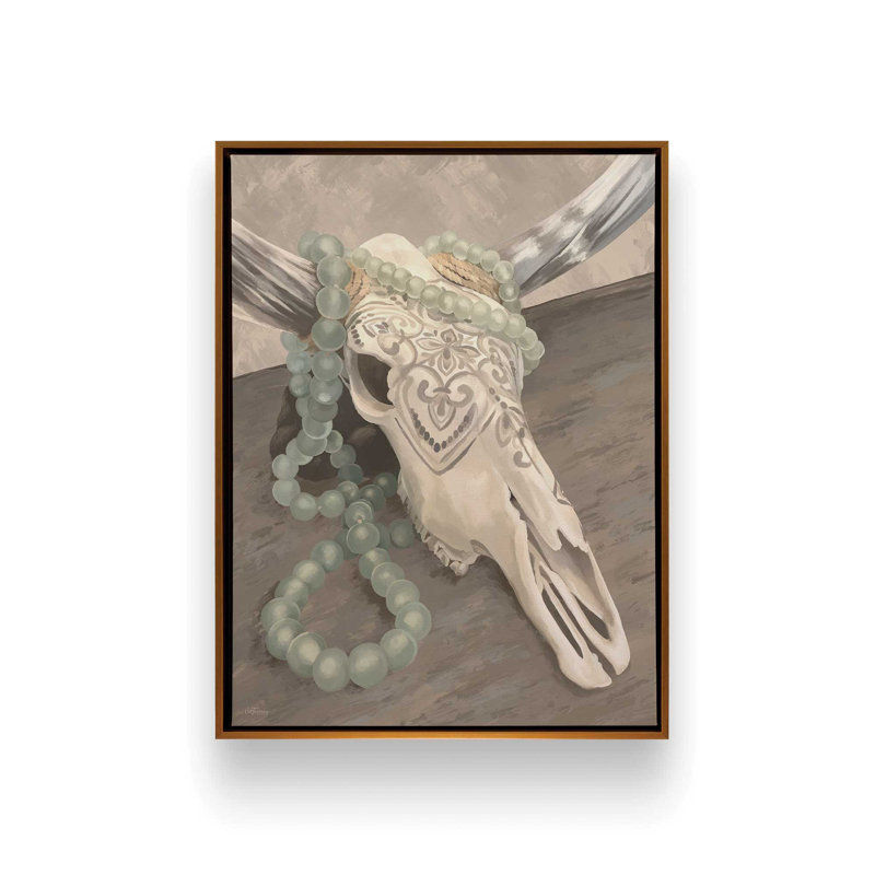 Reproduction d'art «Western Décor» par Cat Thurman Designs, 24 W x 32 H, Doré, Toile avec cadre