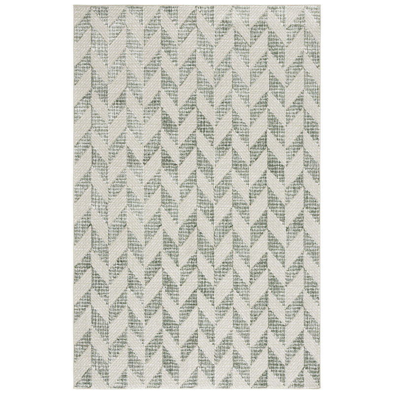 Iturralde Performance Geometric Rug, Rectangle 4' x 6'