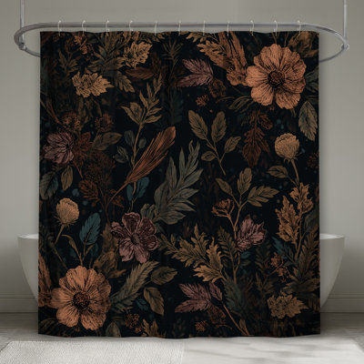 Rideaux de douche Botanical Floral Illustration