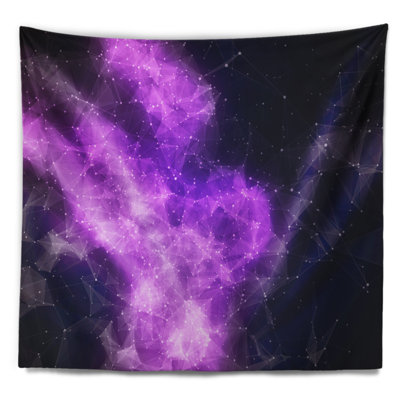Tapisserie nebula violet fractal