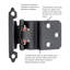 Surface à fermeture automatique et surface variable, cadre frontal à ouverture automatique 3/8 po - noir - charnières de porte d'armoire (ensemble de 10)-125303917-125303914