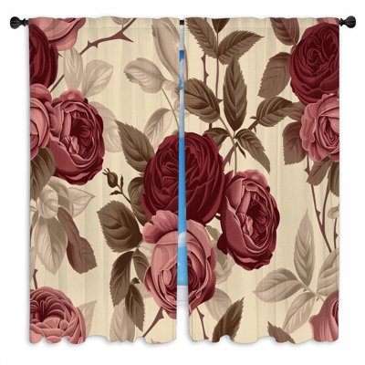 Paire de rideaux obscurcissant en polyester Remedio