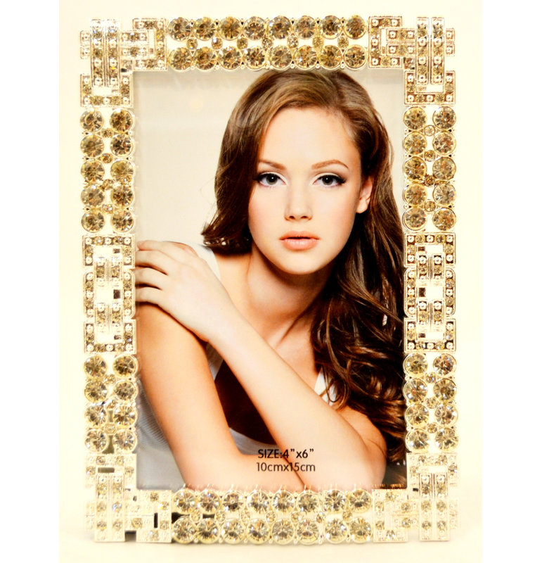 Metal Gilded Picture Frame, 4" x 6", Gold